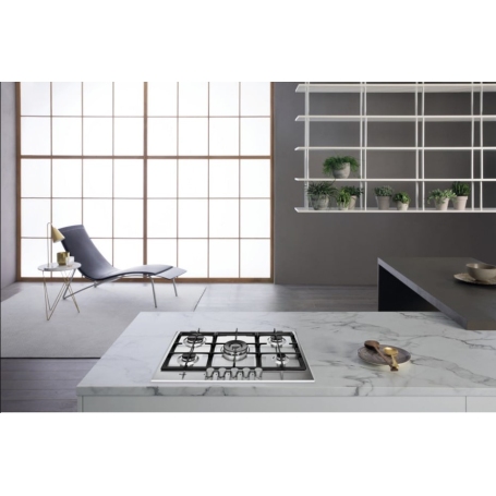 WHIRLPOOL GMA 7522/IX PIANO COTTURA 75CM 5 FUOCHI A GAS GRIGLIE IN GHISA INOX - GMA7522/IX