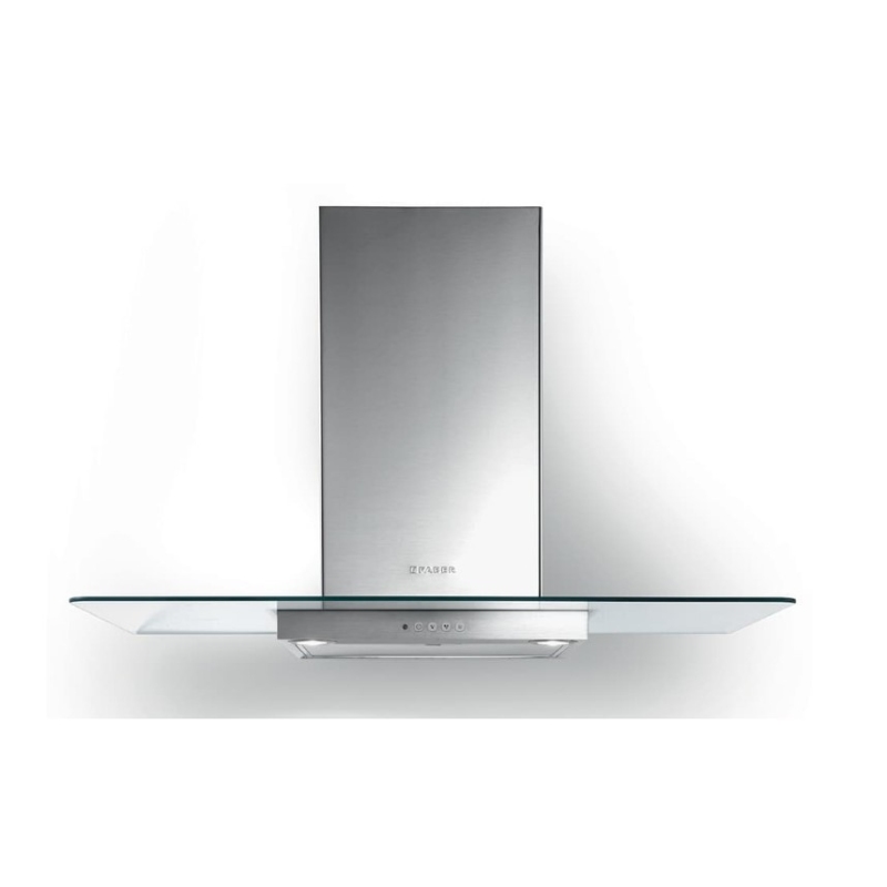 FABER NICE LED SRM X/V NS A90 CAPPA A PARETE 90CM CLASSE C INOX + VETRO - 325.0617.053