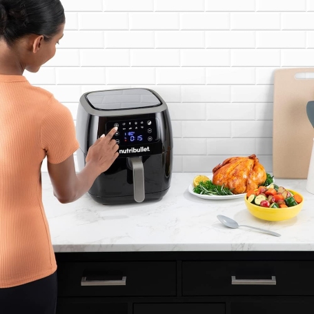 NUTRIBULLET NBA071B FRIGGITRICE AD ARIA 7LT 8 FUNZIONI 1800W NERA