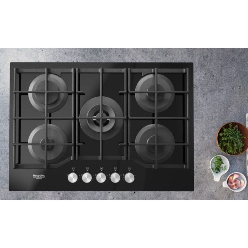 HOTPOINT HAGS 72F/BK PIANO COTTURA 75CM 5...