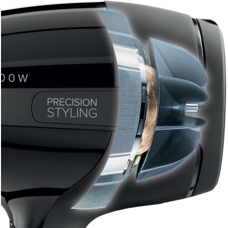 IMETEC BELLISSIMA S5 2200 ASCIUGACAPELLI 2000W 3 TEMPERATURE 3 VELOCITA' COLORE NERO - 11072