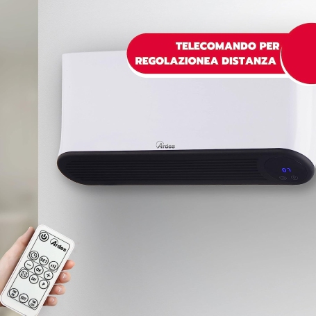 ARDES AR4W05P TERMOVENTILATORE A PARETE 2000W CON TELECOMANDO