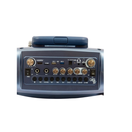 GIOCHI PREZIOSI CTC10200 CANTA TU PRO BLU KARAOKE PORTATILE CON MICROFONO WIRELESS