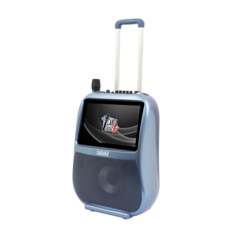 GIOCHI PREZIOSI CTC10200 CANTA TU PRO BLU KARAOKE PORTATILE CON MICROFONO WIRELESS