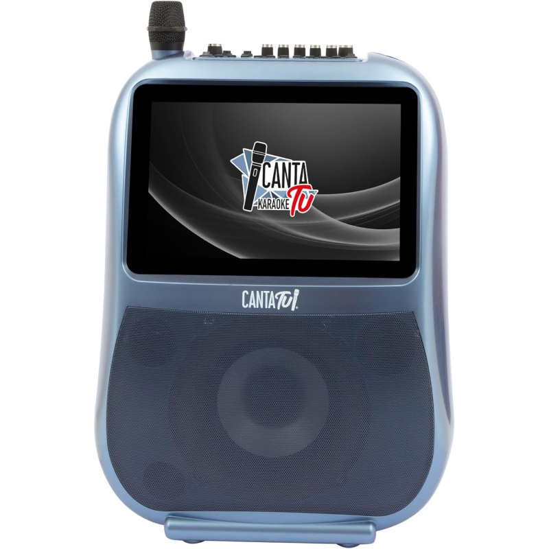 GIOCHI PREZIOSI CTC10200 CANTA TU PRO BLU KARAOKE PORTATILE CON MICROFONO WIRELESS