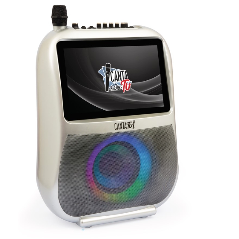 GIOCHI PREZIOSI CTC10000 CANTA TU PRO SILVER KARAOKE PORTATILE CON MICROFONO WIRELESS