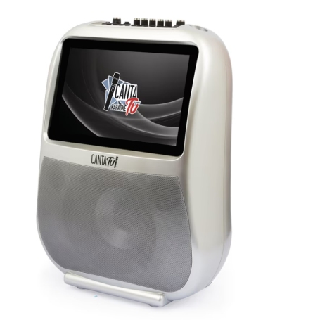 GIOCHI PREZIOSI CTC10000 CANTA TU PRO SILVER KARAOKE PORTATILE CON MICROFONO WIRELESS