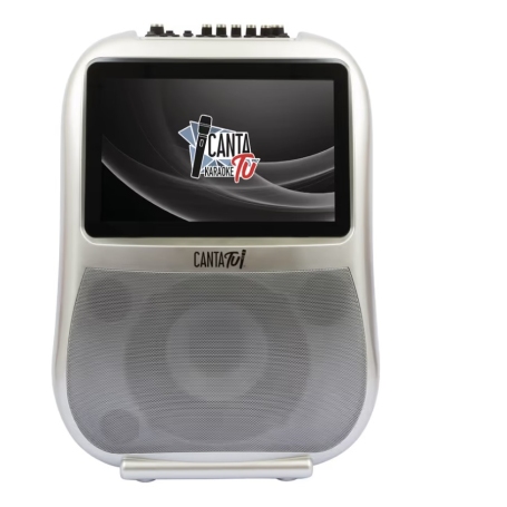 GIOCHI PREZIOSI CTC10000 CANTA TU PRO SILVER KARAOKE PORTATILE CON MICROFONO WIRELESS