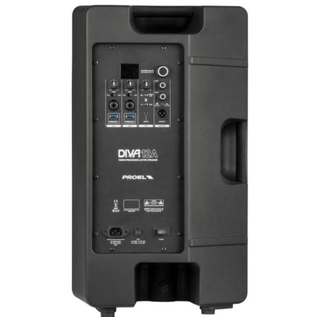 PROEL DIVA 12A CASSA ATTIVA BIAMPLIFICATA FINO A 1000W WATT NERO
