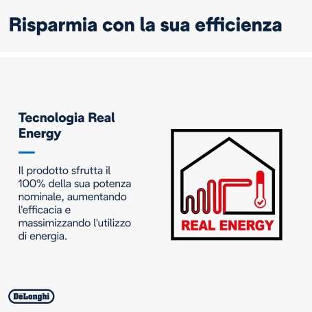 DE LONGHI TRRS1225 RADIATORE AD OLIO 12 ELEMENTI 2500W 3 LIVELLI DI POTENZA