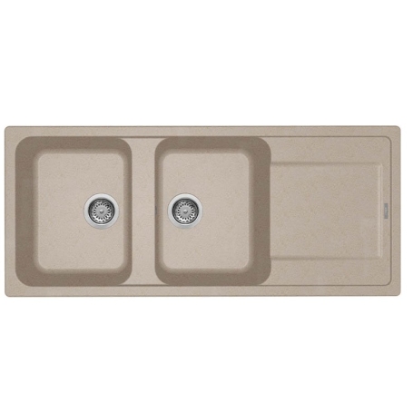 ELLECI LG250051 LAVELLO 116X50 2 VASCHE CON GOCCIOLATOIO REVERSIBILE AVENA