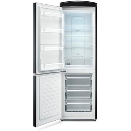 SEVERIN RKG 8888 FRIGORIFERO COMBINATO LINEA RETRO' 315 LT TOTAL NO FROST CERNIERE A SINISTRA CLASSE E COLORE NERO