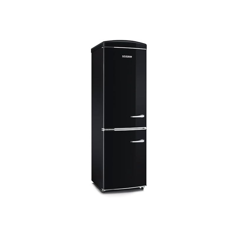 SEVERIN RKG 8888 FRIGORIFERO COMBINATO LINEA RETRO' 315 LT TOTAL NO FROST CERNIERE A SINISTRA CLASSE E COLORE NERO