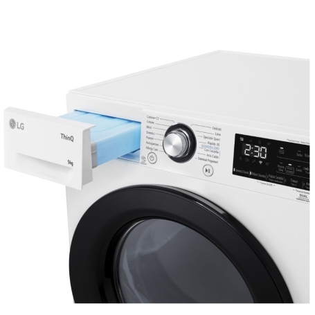 LG RH90V9AVBN ASCIUGATRICE SMART DUAL INVERTER A POMPA DI CALORE 9KG WIFI CLASSE A+++ PROMO