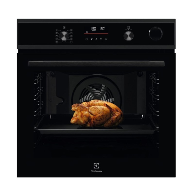 ELECTROLUX EOC6H56H FORNO DA INCASSO ELETTRICO VENTILATO 72LT FUNZ. VAPORE E PIZZA CLASSE A+ NERO