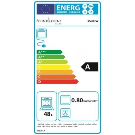 CUCINA SCHAUB LORENZ SS450GW 50X50 4 FUOCHI FORNO A GAS BIANCA - GARANZIA ITALIA