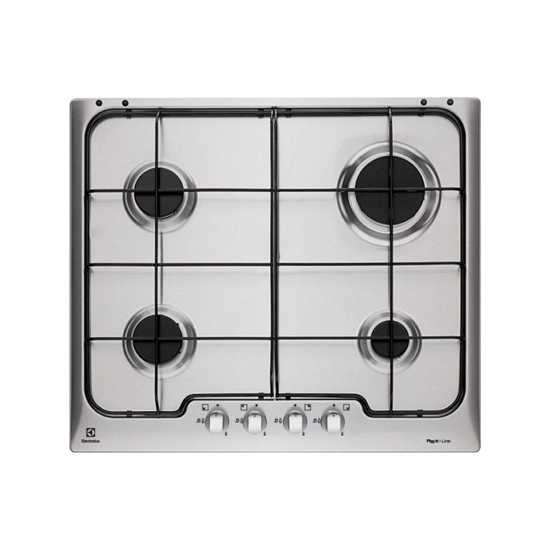 ELECTROLUX PX640XV PIANO COTTURA DA INCASSO 60CM 4 FUOCHI A GAS INOX - PROMO