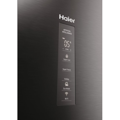 HAIER HDPW5620ANPD FRIGORIFERO COMBINATO NO FROST 409LT WIFI CLASSE A COLORE DARK INOX