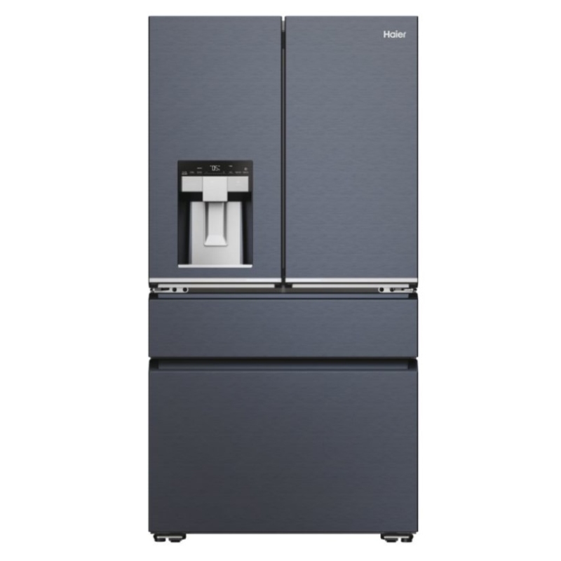 HAIER HFW7918EIMB FRIGORIFERO 4 PORTE FRENCH DOOR 601LT NO FROST CLASSE E NERO SPAZZOLATO