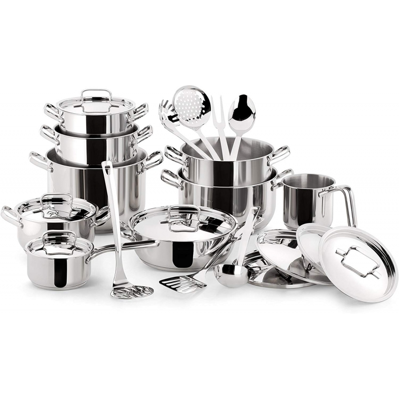 BARAZZONI SAPORE ITALIANO BATTERIA 9 PEZZI, ACCIAIO INOX 18/10 - PROMOZIONE