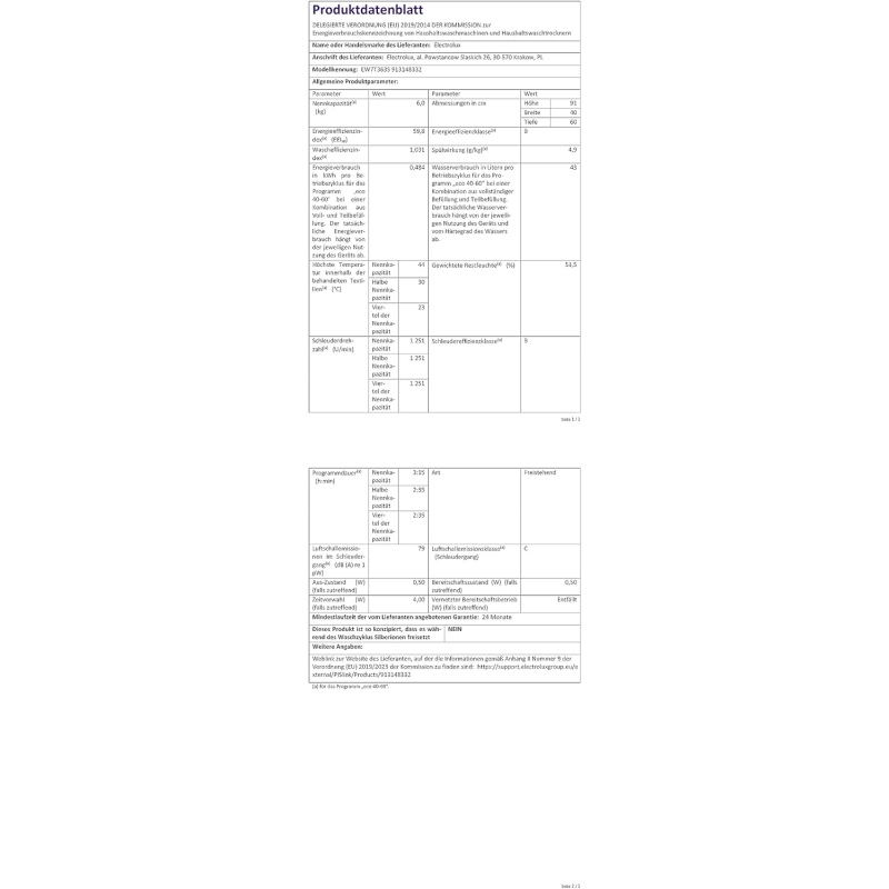 ELECTROLUX EW7T363S LAVATRICE CARICA DALL'ALTO...