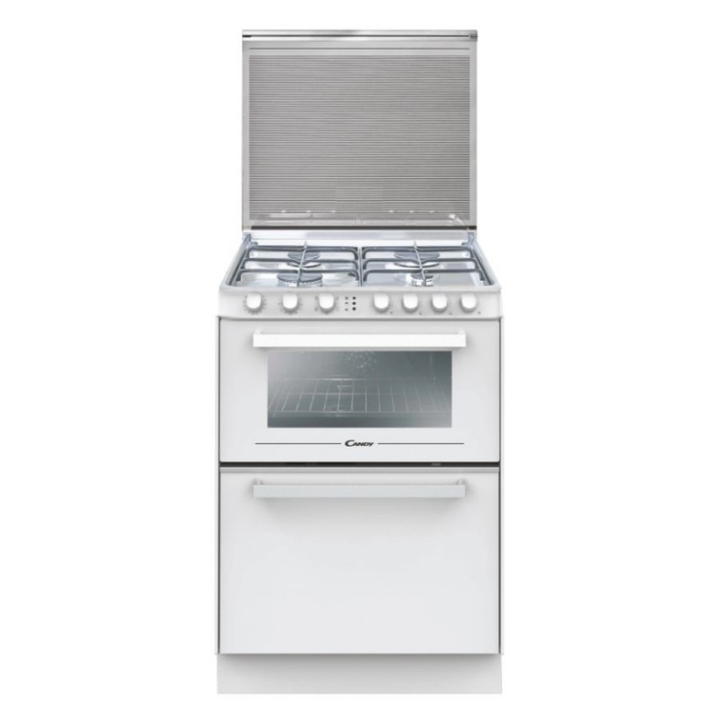 CANDY TRIO 4GWNT/1 CUCINA LIBERA INSTALLAZIONE 4 FUOCHI FORNO ELETTRICO E LAVASTOVIGLIE 6 COPERTI CLASSE F COLORE BIANCO - PROMO