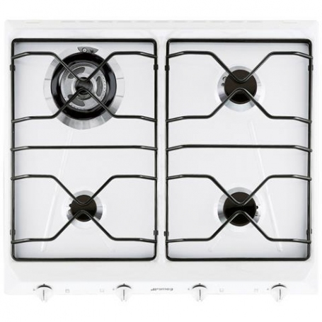 PIANO COTTURA SMEG S264X 4 FUOCHI 60x50 INOX - GARANZIA ITALIA