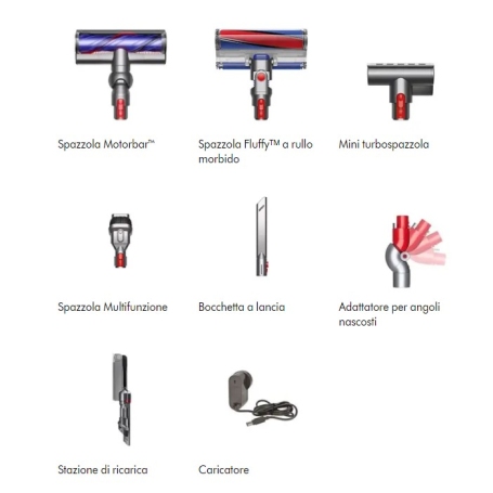 DYSON V10 ABSOLUTE SCOPA ELETTRICA RICARICABILE CAPIENZA 0.8LT - 448883-01