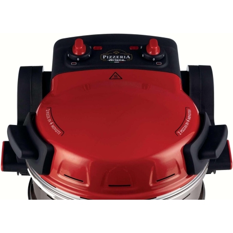 ARIETE 927 FORNO PIZZA DOPPIO CON PIETRA REFRATTARIA FINO A 400°C COLORE ROSSO