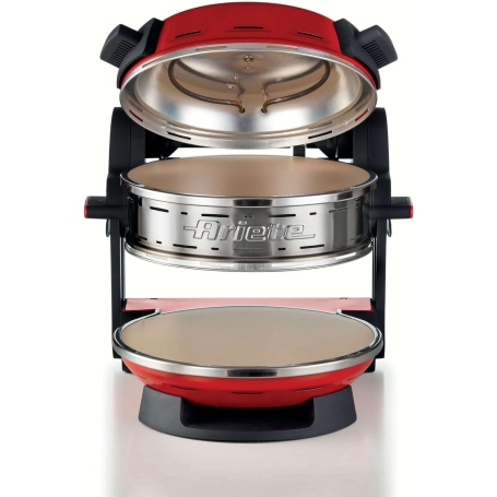 ARIETE 927 FORNO PIZZA DOPPIO CON PIETRA REFRATTARIA FINO A 400°C COLORE ROSSO