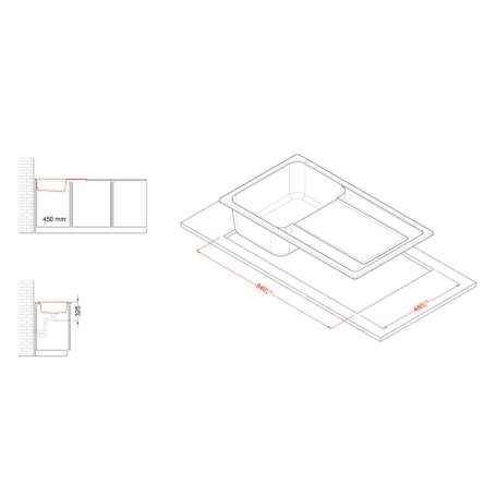 ELLECI LG240051 LAVELLO 86X50 1 VASCA CON GOCCIOLATOIO REVERSIBILE GRANITEK AVENA