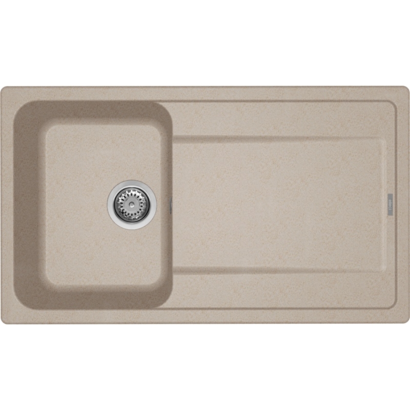 ELLECI LG240051 LAVELLO 86X50 1 VASCA CON GOCCIOLATOIO REVERSIBILE GRANITEK AVENA