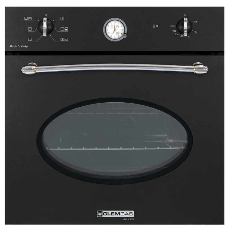 GLEM GAS GFTM64AC-S3 FORNO DA INCASSO ELETTRICO VENTILATO 64LT CLASSE A ANTRACITE