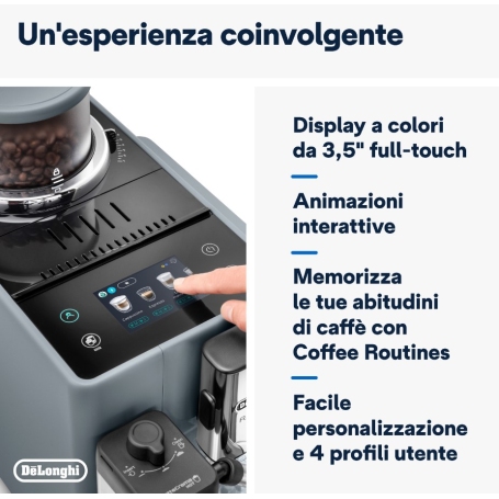 DE LONGHI EXAM440.55.G MACCHINA DA CAFFE' AUTOMATICA A CHICCHI GRIGIO - EXAM44055G