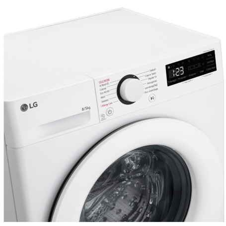LG D2R3S08NSWW LAVASCIUGA SLIM 8/5 KG 1200 GIRI VAPORE AI WASH CLASSE A/E
