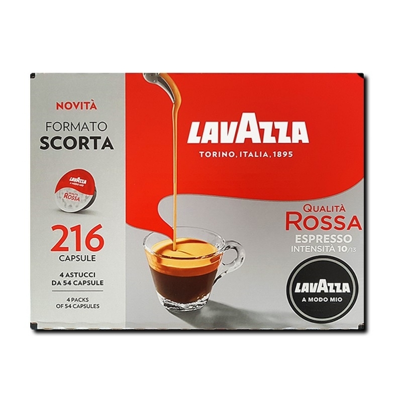 LAVAZZA CAPSULE CAFFE' QUALITA' ROSSA 216 PZ COD. 8241