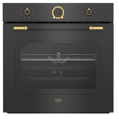 BEKO RBIM19200AD FORNO DA INCASSO ELETTRICO VENTILATO SERIE RUSTICO 71LT CLASSE A ANTRACITE