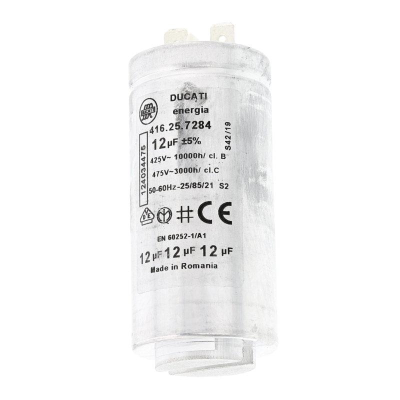 CONDENSATORE 12ΜF ORIGINALE COMPATIBILE CON LAVASCIUGA AEG - 1240344752