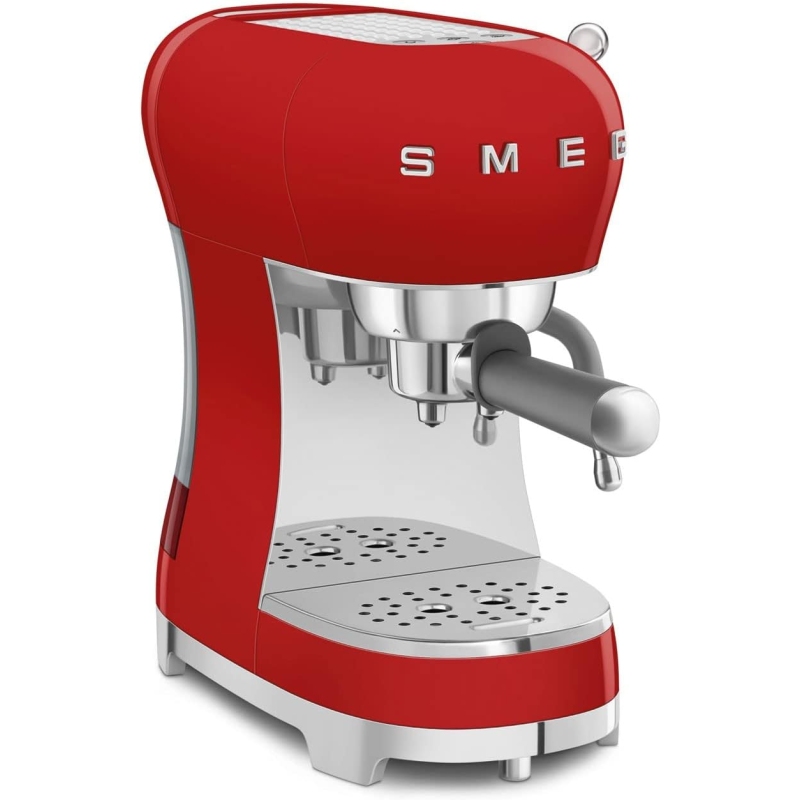 SMEG ECF02RDEU MACCHINA DA CAFFE' ESPRESSO MANUALE 50'S STYLE 1350W COLORE ROSSO - PROMO