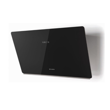 FABER 330.0615.676 GLAM LIGHT ZERO DRIP BK A80 CAPPA A PARETE 80CM NERO