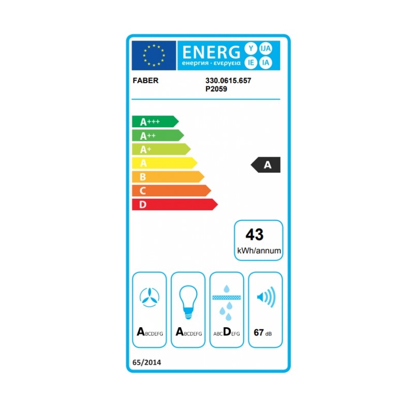 FABER 330.0615.657 GLAM FIT ZERO DRIP BK 80...