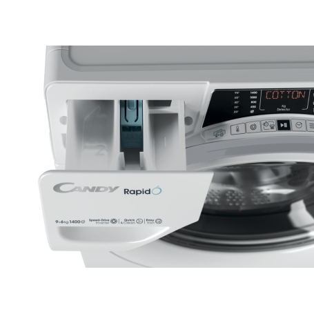 CANDY RAPIDO' ROW4964DWMST/1-S LAVASCIUGA 9/6 KG 1400 GIRI WIFI INVERTER CLASSE A/D