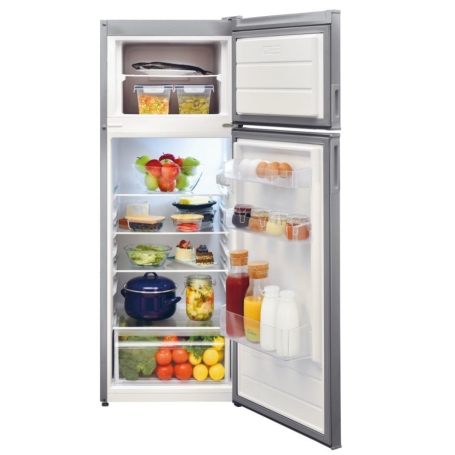 CANDY CDV1S514FS FRIGORIFERO DOPPIA PORTA LIBERA INSTALLAZIONE 212LT STATICO CLASSE F COLORE ARGENTO