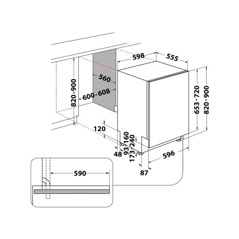 HOTPOINT ARISTON HIC 3C26N WF LAVASTOVIGLIE DA...