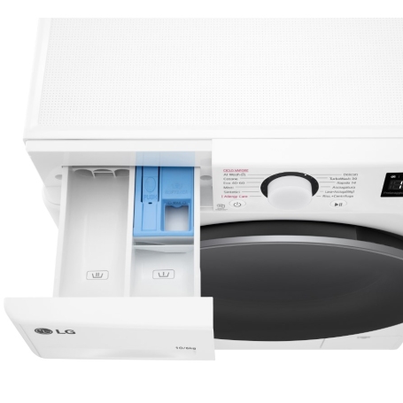 LG D4R5010TSWS LAVASCIUGA 10/6KG 1400 GIRI AI DD INVERTER VAPORE CLASSE A - PROMO