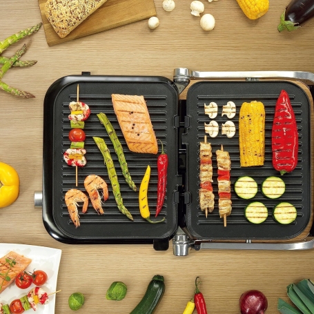 HISENSE HCG2100S BISTECCHIERA ELETTRICA 2100W 7 PROGRAMMI INOX