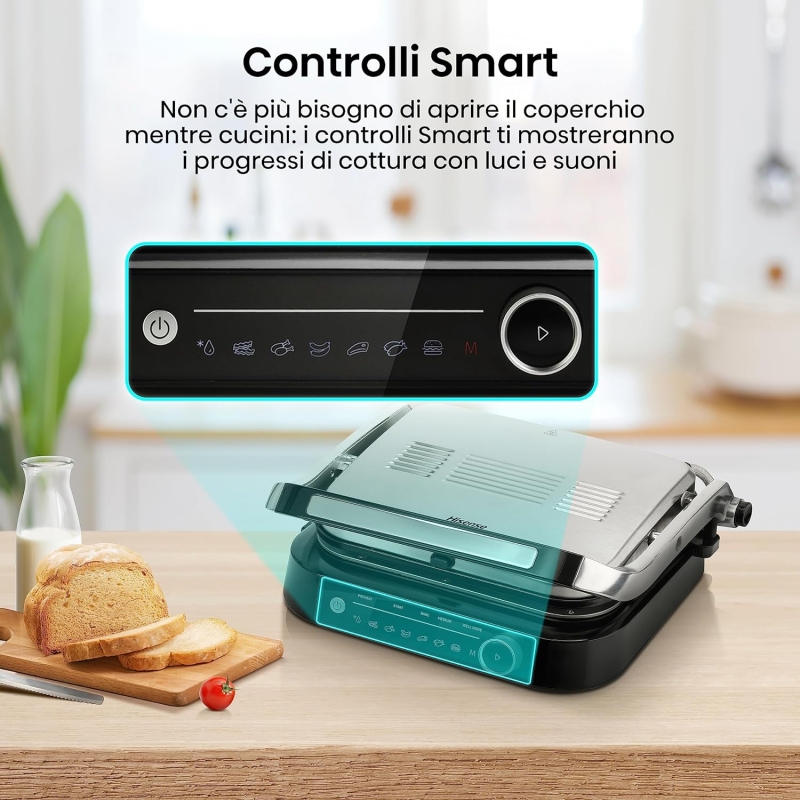 HISENSE HCG2100S BISTECCHIERA ELETTRICA 2100W 7...