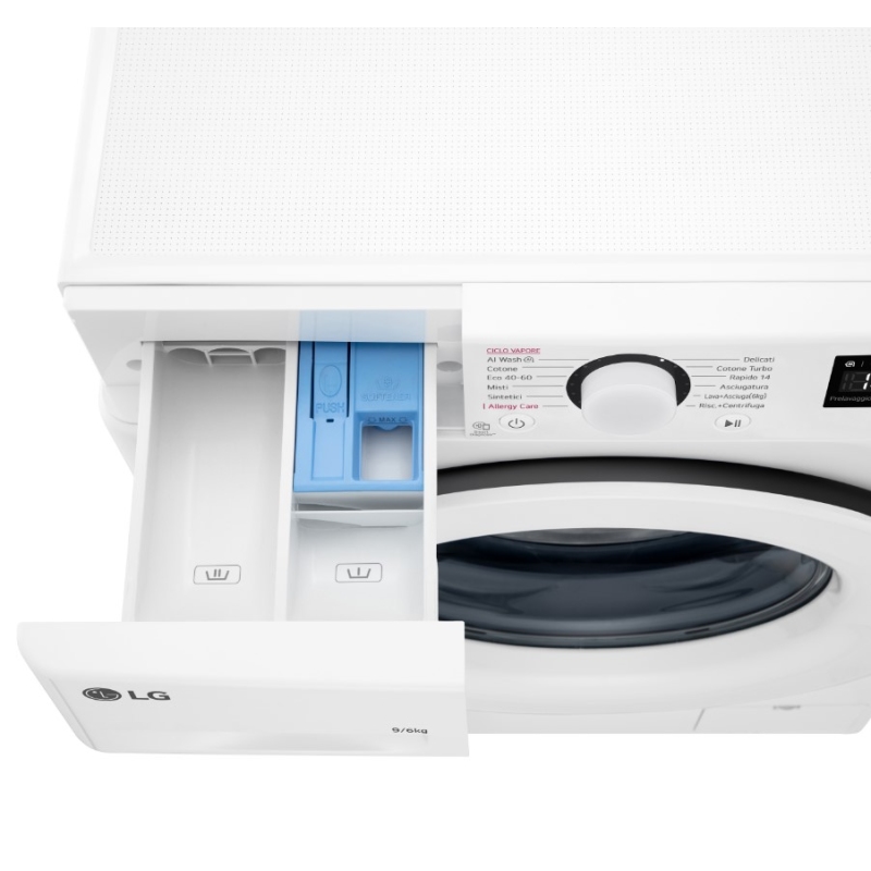 LG D4R3009NSWW LAVASCIUGA 9/6KG 1400 GIRI AI DD...