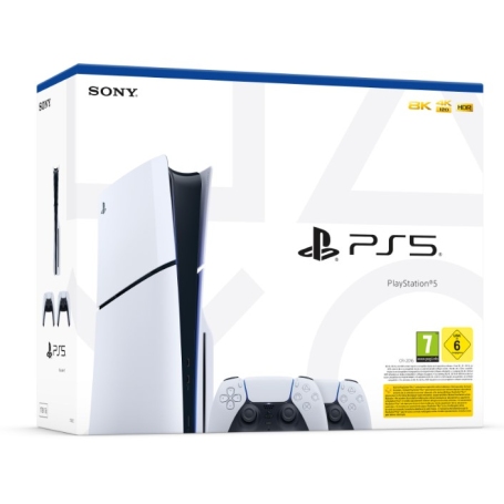 SONY PS5 STANDARD EDITION SLIM CONSOLE DA GIOCO SSD 1000GB 2 CONTROLLER DUAL SENSE 5 ETHERNET + WIFI - 1000042051