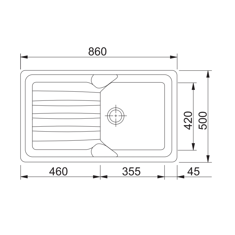 FRANKE 114.0502.976 LAVELLO UNA VASCA CON...